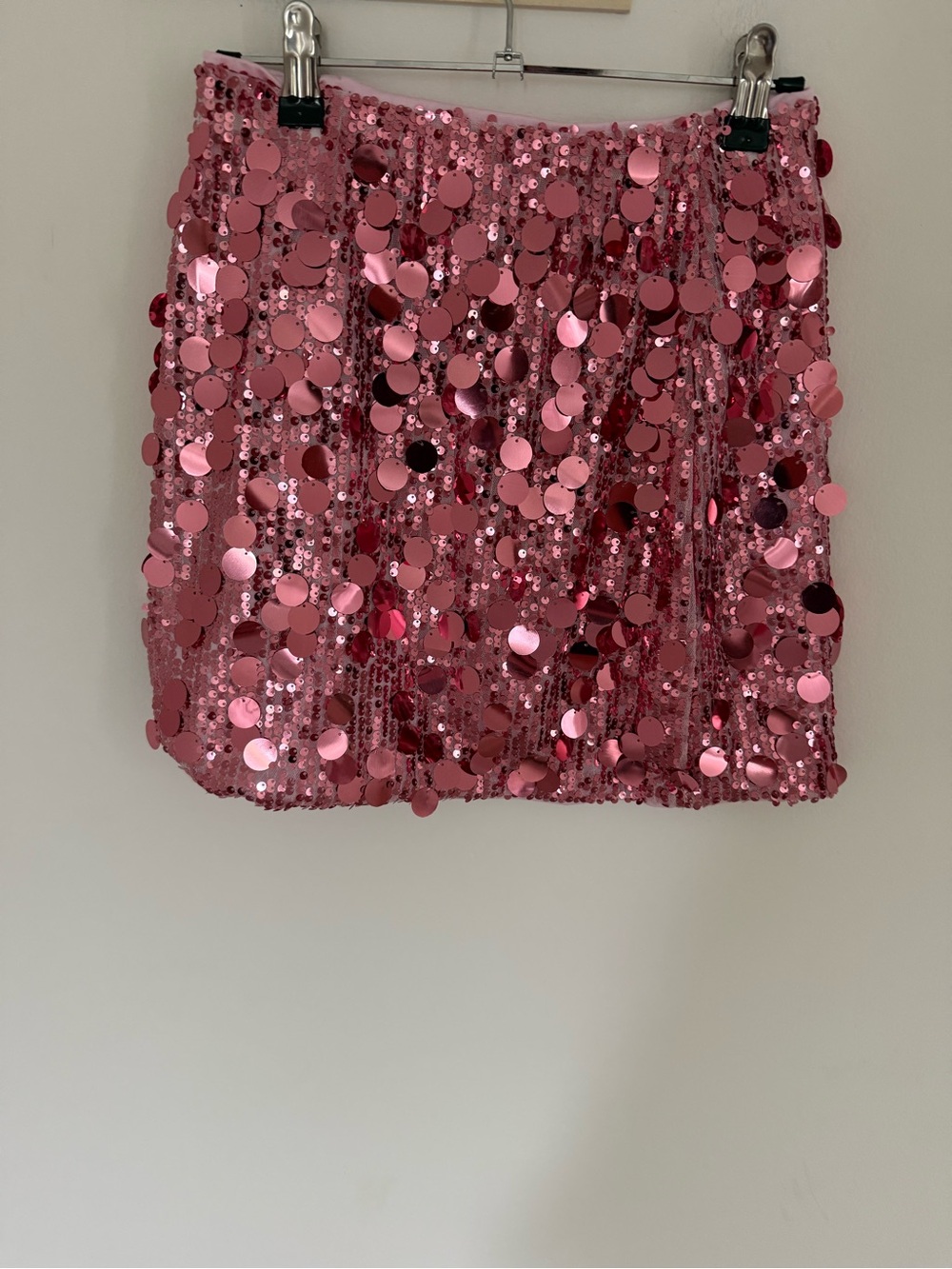 SHEIN Sequin Chiffon Embroidered Beaded Mini Skirt